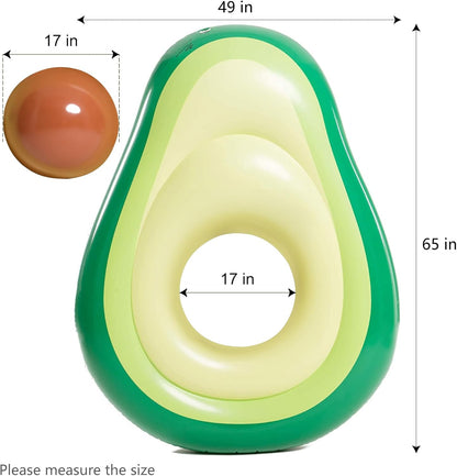 Inflatable Avocado Pool Float